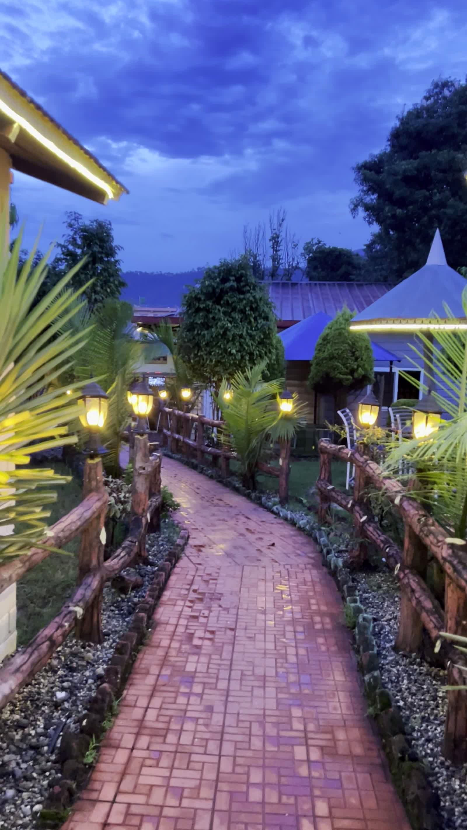 Cozy cottages and garden paths