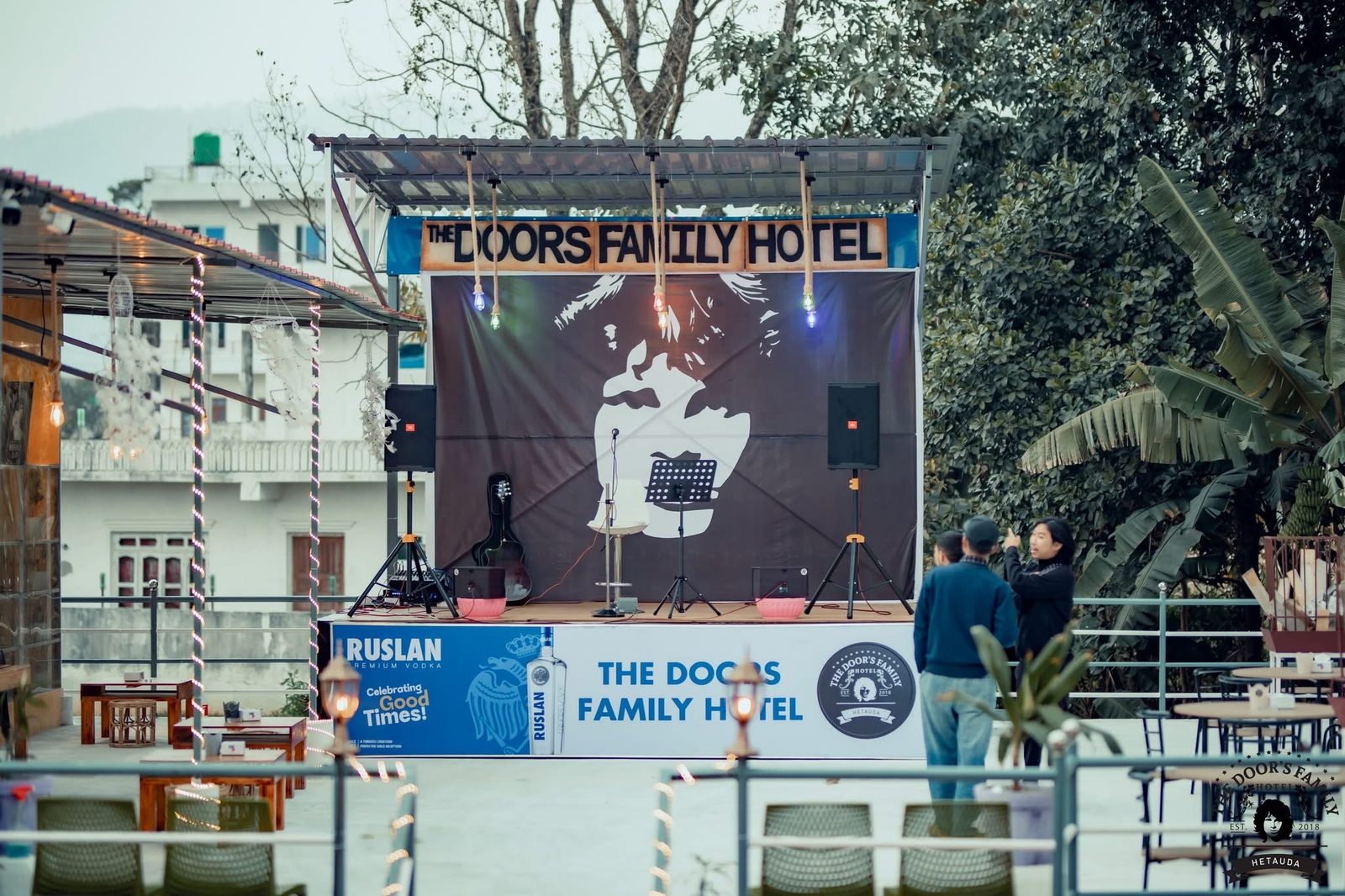 Big screen projector for match days